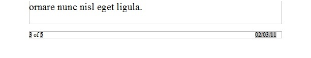 Pies de página en un documento de OpenOffice Writer.